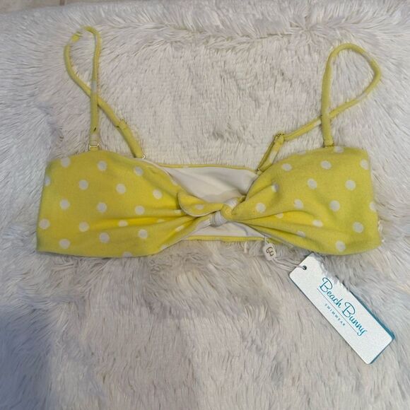 Beach Bunny Yellow Polka Dot Bikini - Picture 2 of 8